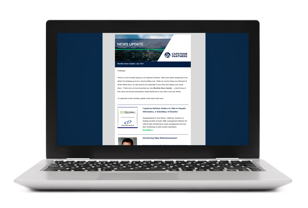 Newsletter on Laptop Newsletter on Laptop