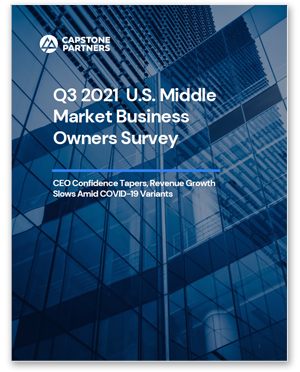 Q3 2021 US Middle Market Business Owner Survey
